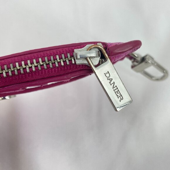 Danier Leather Fuchsia Slim Card Wallet - Picture 7 of 8